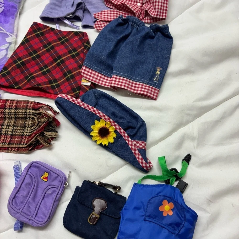 Bundle Doll Clothing, Accessories- bags, backpacks, purses hats, scarves Set 18”